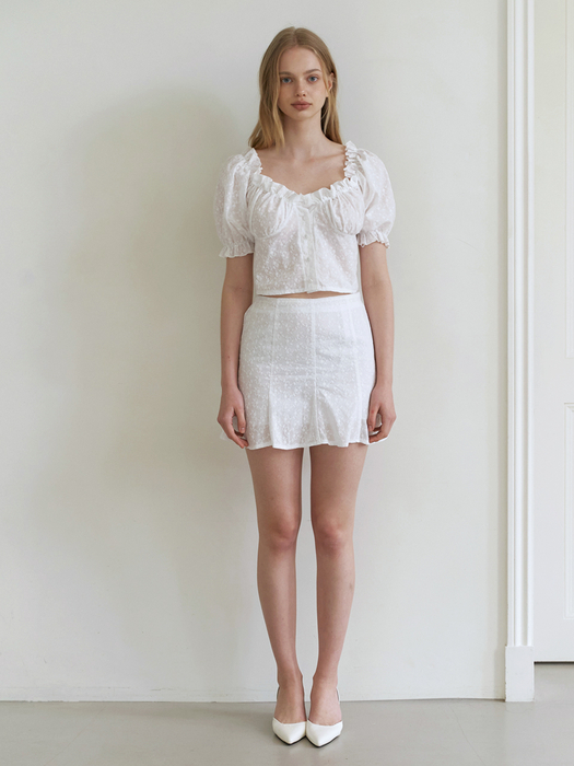 love blossom skirt - white