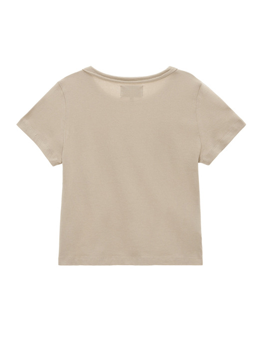 MATIN PINTUCK CROP TOP IN BEIGE