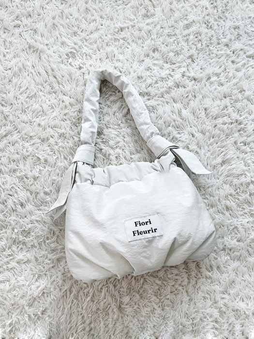 Lottie tote shoulder bag _Shine White