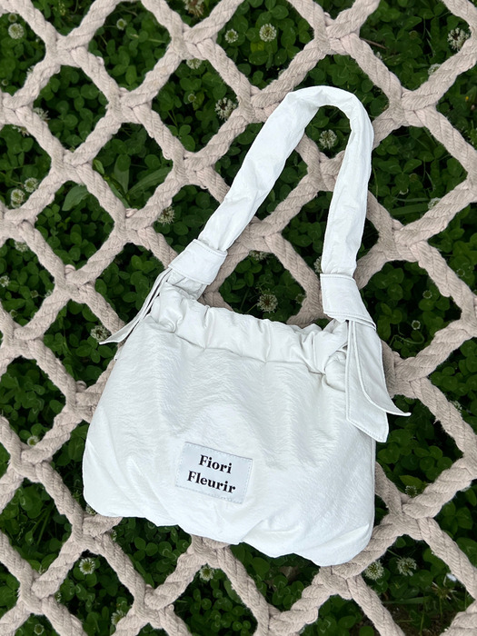 Lottie tote shoulder bag _Shine White