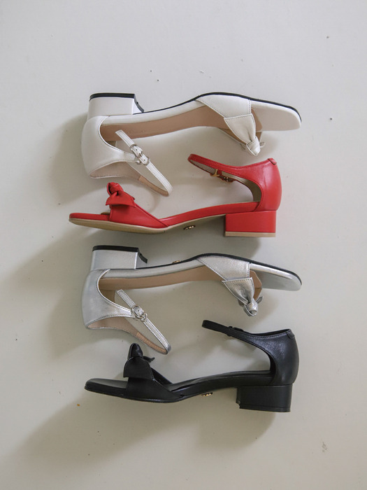 Foundation sandal(Ribbon ver. / 4colors, BC 3cm)