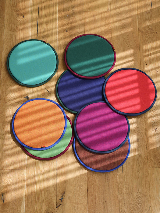 식탁 벤치 의자 얇은 원형 방석 8 color