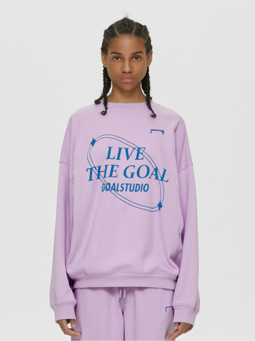 OVER FIT LIVE THE GOAL SWEAT (3 Colors)