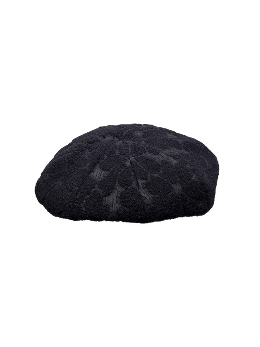 Wide Volume Beret  - Navy