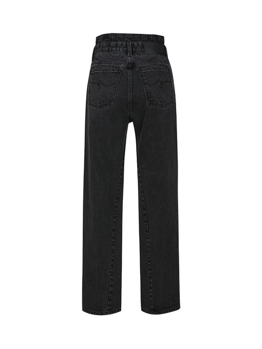 DOUBLE LAYERED JEANS (BLACK)