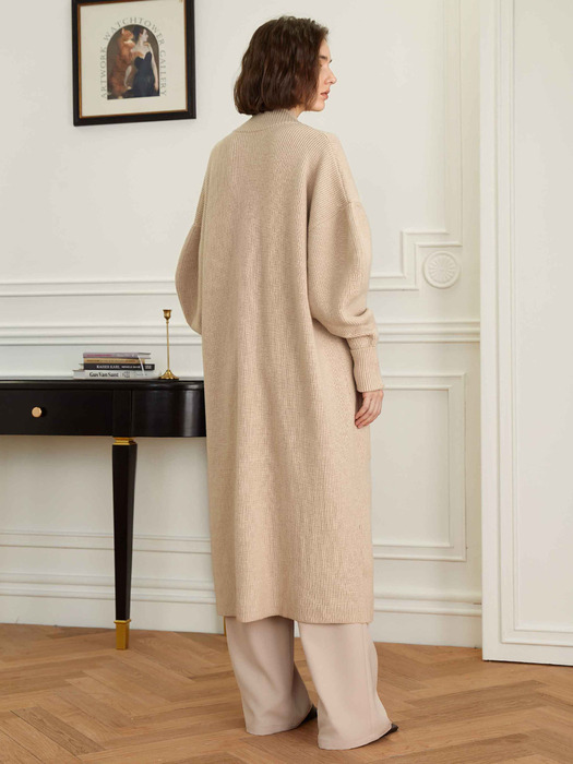 YY_Casual oversize knit coat
