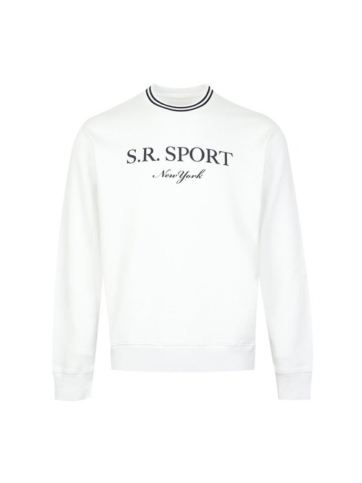 스포티앤리치 SR SPORT 크루넥 맨투맨 화이트 CR892WH