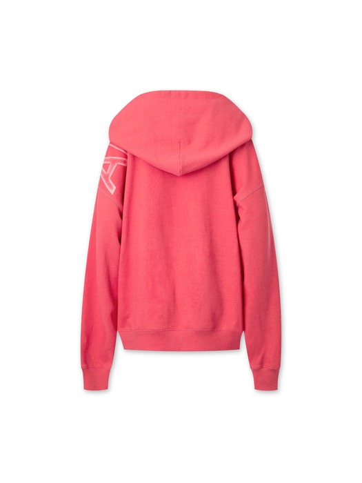 Frankly Pigment Washing Hooded - Red