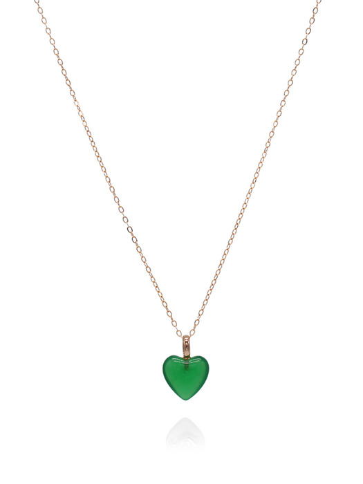 Uriela Heart 14K Rose Gold Necklace (3Color)