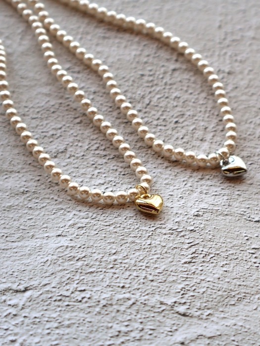 Pearl heart necklace