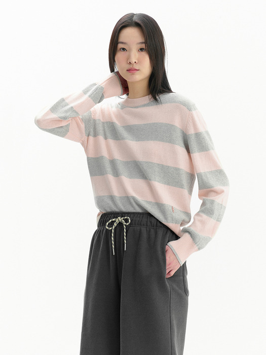 라이 빈티지 라벨 밴딩 쇼츠 (Charcoal/Pink)