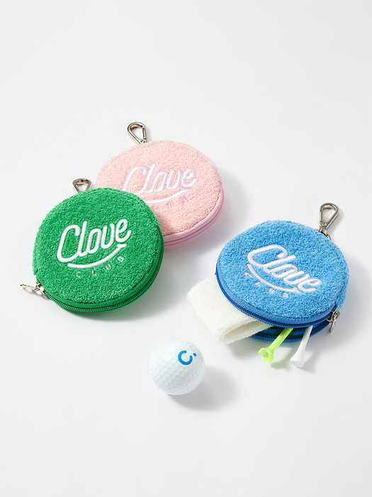 [24SS clove] Boucle Golf Ball Pouch (3color)