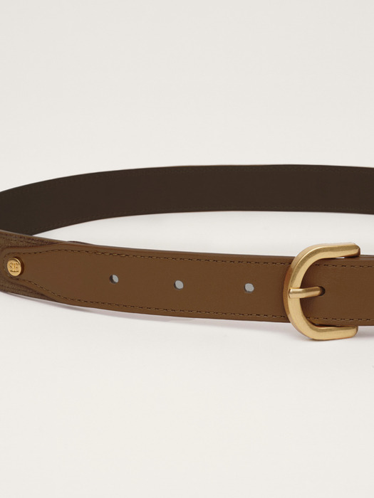 Suede Leather Belt (Brown)