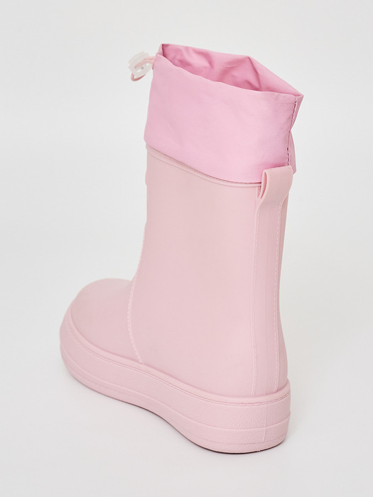 레인부츠 RE-RAIN SHIRRING BOOTS PINK