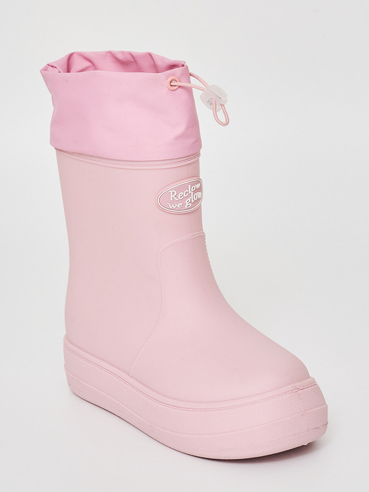 레인부츠 RE-RAIN SHIRRING BOOTS PINK