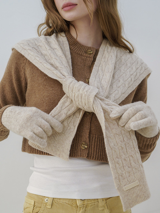 ssorel twist shawl muffler 4colors
