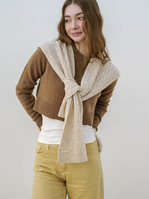 ssorel twist shawl muffler 4colors