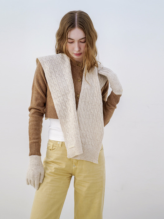 ssorel twist shawl muffler 4colors