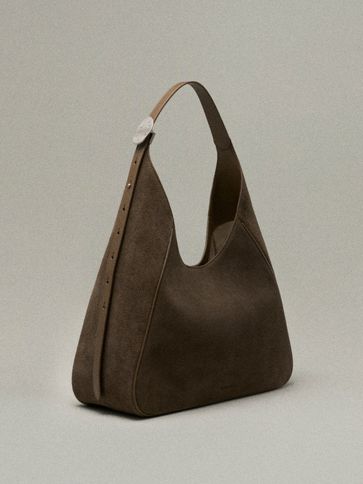 Plaque Hobo Bag Suede (3 Colors)