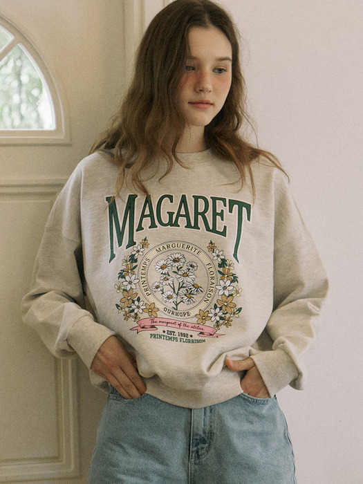 Margaret Garden Sweatshirt - Oatmeal