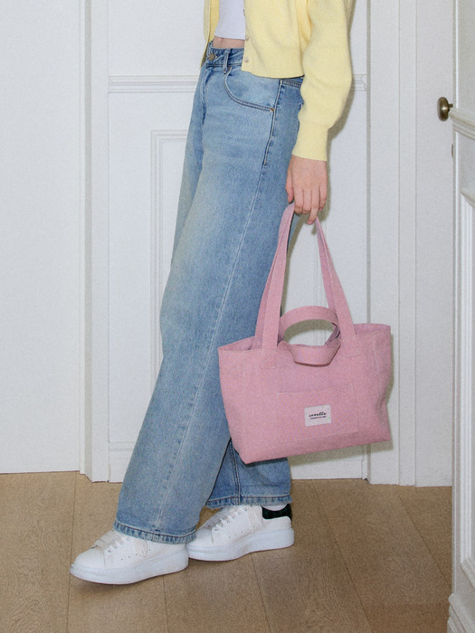 basic canvas bag (pink)