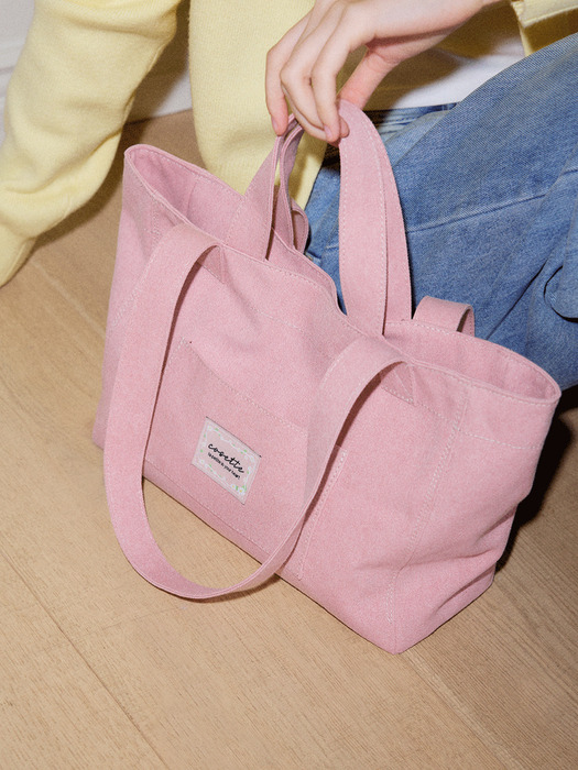 basic canvas bag (pink)