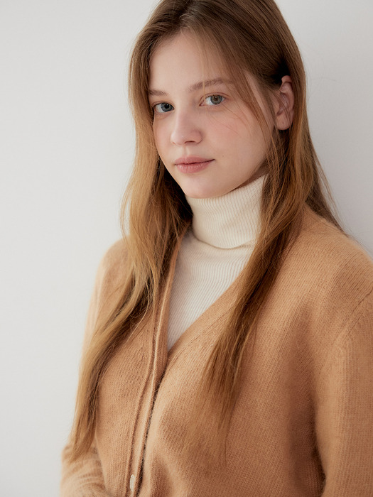 Wool Cash Turtleneck Knit [Ivory]