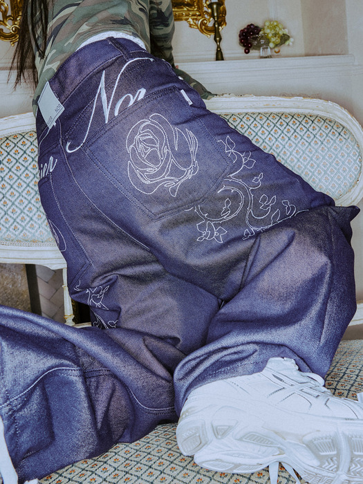 ●NIIER NOR● ROSE BALLOON DENIM PANTS 11ef7a4fbde633f1a23ce98bb24af7