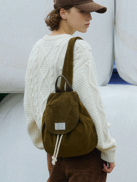 FOLLY BACKPACK [KHAKI - CORDUROY]