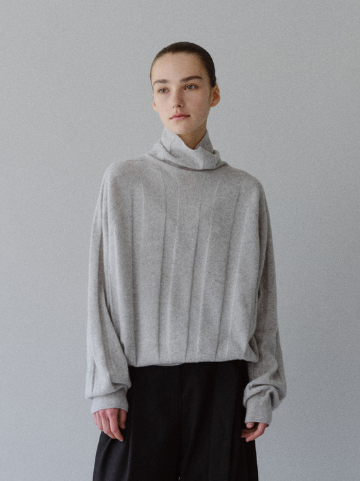 TFW CASHMERE WHOLEGARMENT TURTLENECK KNIT TOP_3COLORS