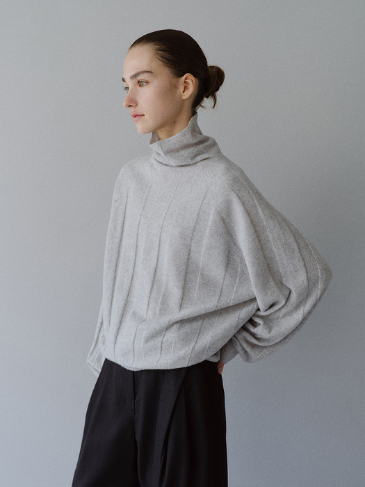 TFW CASHMERE WHOLEGARMENT TURTLENECK KNIT TOP_3COLORS