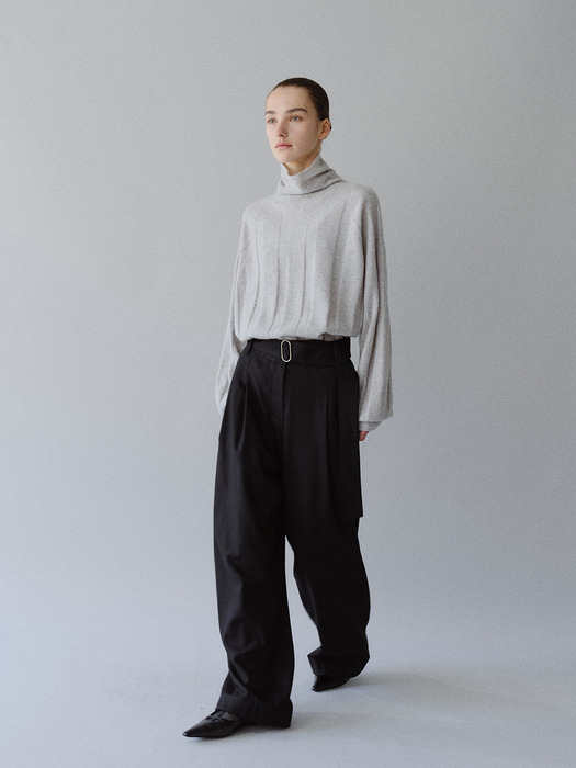 TFW CASHMERE WHOLEGARMENT TURTLENECK KNIT TOP_3COLORS