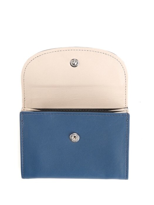 ASA CARD WALLET NAVY BLUE/TAUPE