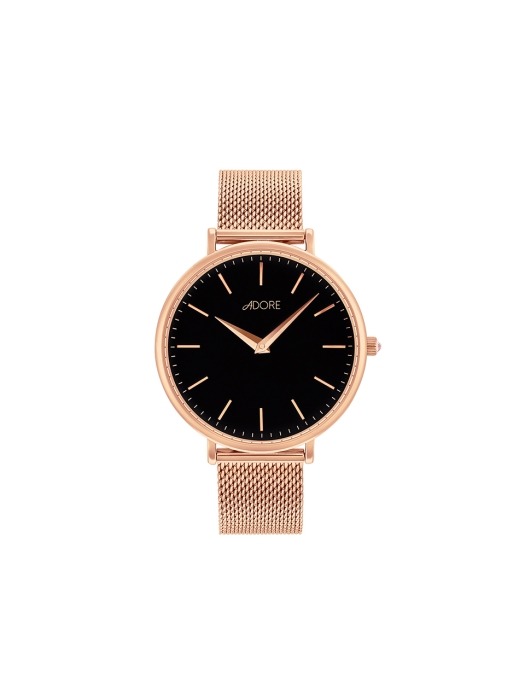 SHIMMER 33MM MESH WATCH (RG/BLK)