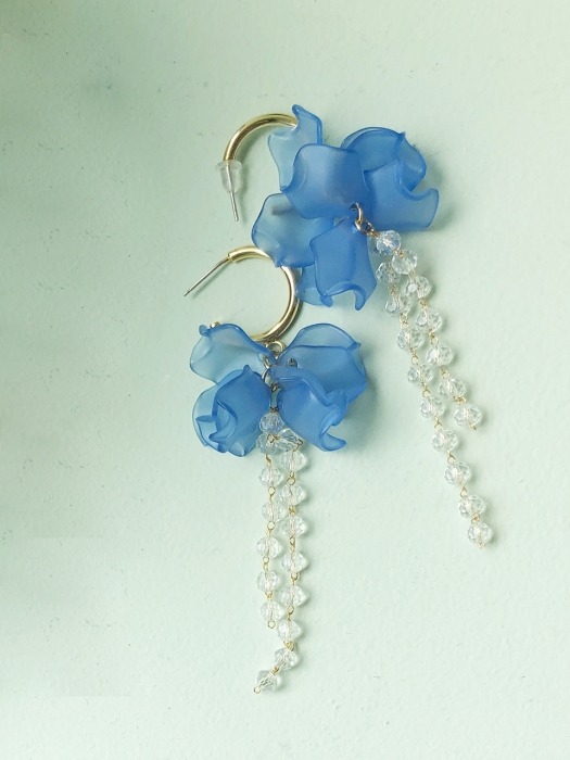 FLORAL EARRING 2-BL