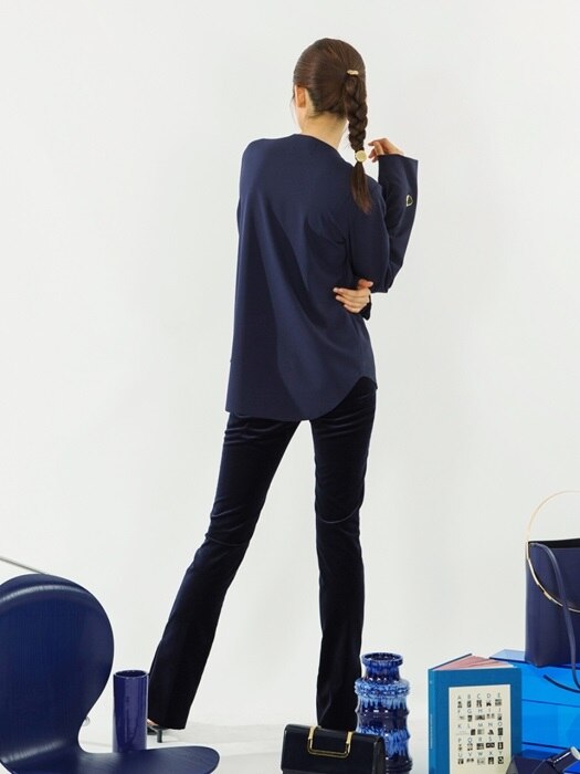 ILONA Velvet Slim Silhouette Pants