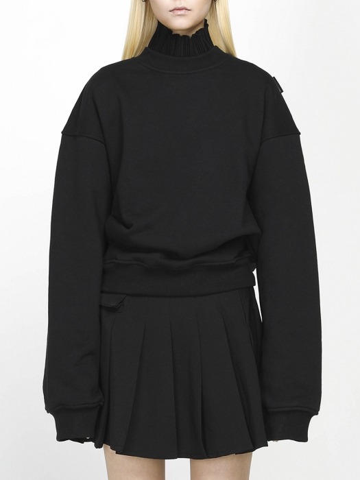 Crop Sweatshirt(Black)