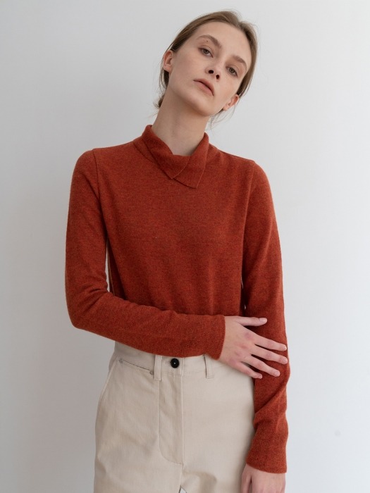 [ESSENTIAL] 캐시미어 Relaxed Sweater Orange