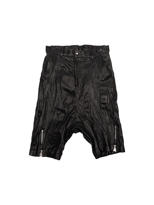 Shrink Leather Shorts
