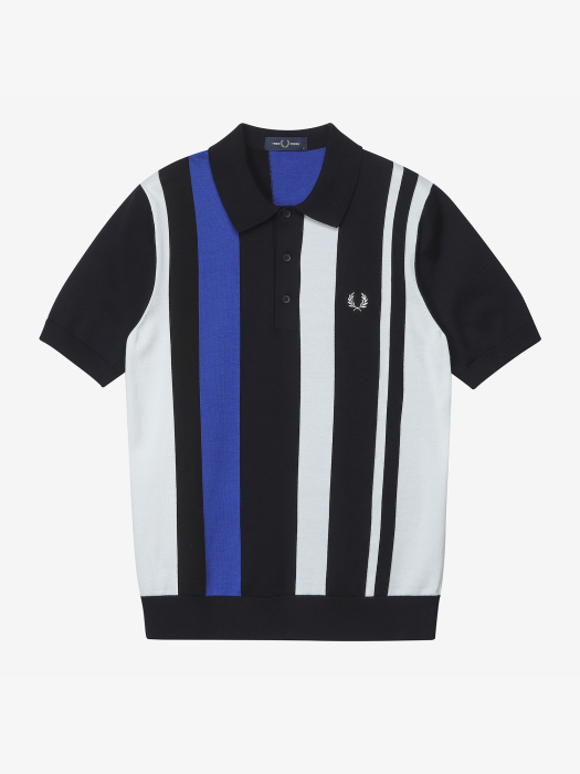 [Authentic] Bold Stripe Knitted Shirt(608)