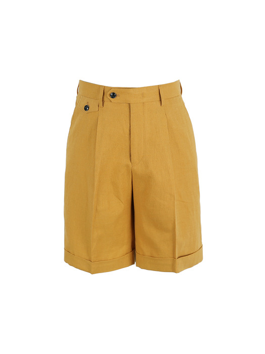 HBT Linen Shorts (Mustard)