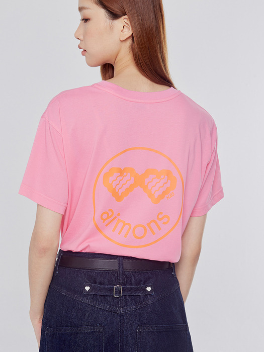  Smile Aimons Print Washing T-Shirts (3C