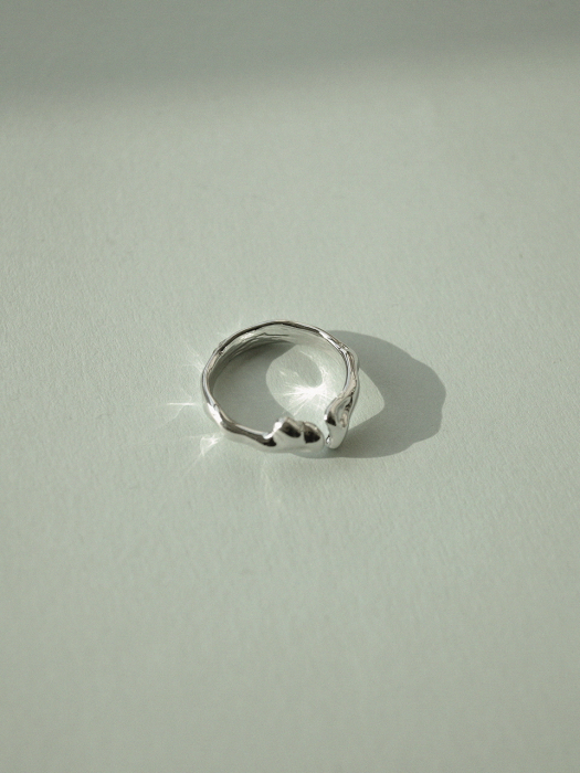 wave silver ring