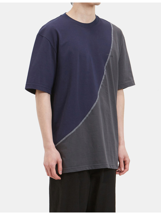 Rework T-shirt Navy/Charcoal