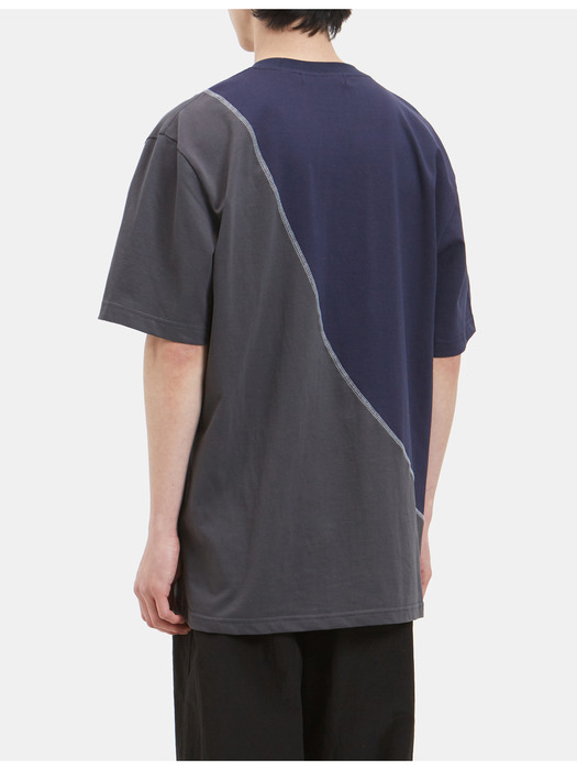 Rework T-shirt Navy/Charcoal