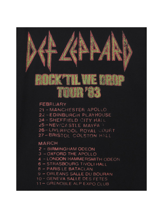DEF LEPPARD PYROMANIA TOUR 1983 LS (BRENT2078)