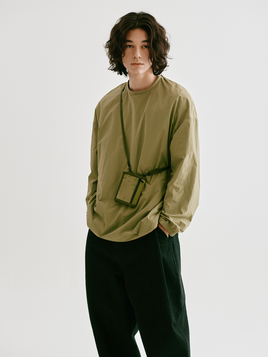 [FW20 Sounds Life]Nylon Pullover Shirt(Khaki)