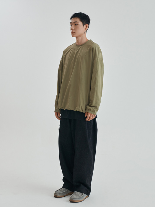 [FW20 Sounds Life]Nylon Pullover Shirt(Khaki)