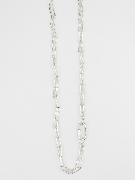 Twisted chain link necklace (W) (silver 925)
