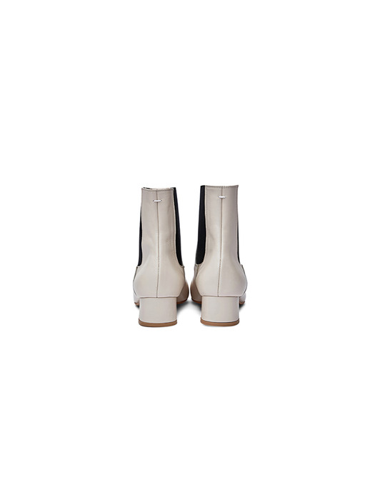 Ivory chelsea boots